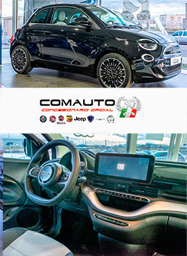 El nuevo Fiat 500e, la tercera generación del icono automovilístico urbano, llega en modo 100% eléctrico a la exposición de Comauto Sport