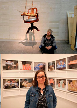 Tarde de encuentro con Pamen Pereira y Pilar Beltran  en la Sala San Miguel de la Fundació Caixa