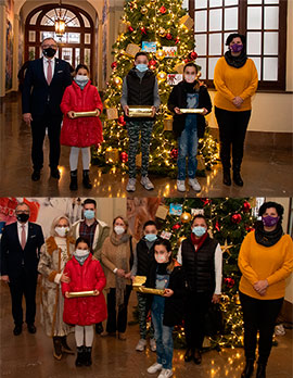 La Diputación de Castellón hace entrega de los premios del concurso provincial de postales navideñas