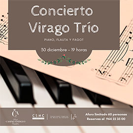Actuación de Virago Trio en el Real Casino Antiguo