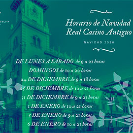 Horarios de Navidad en el Real Casino Antiguo de Castellón