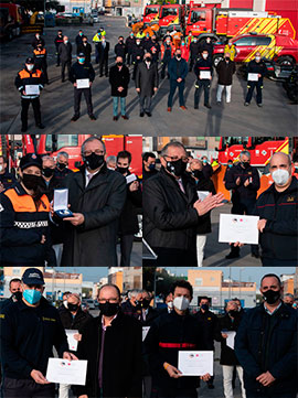 Presentación del dispositivo de nevadas del Consorcio Provincial de Bomberos y entrega de diplomas
