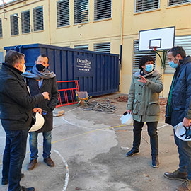 Las reformas del CEIP Cervantes de Castelló avanzan a buen ritmo