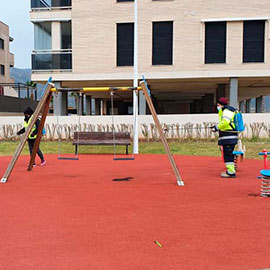 El Ayuntamiento de Oropesa persevera en la desinfección de calles y espacios públicos de todo el municipio