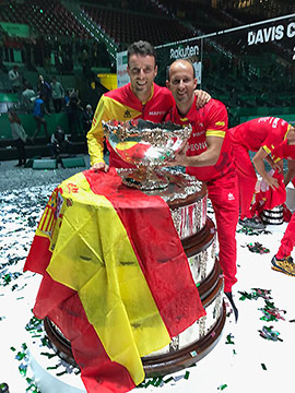 El castellonense Pepe Vendrell, entrenador de Roberto Bautista, capitán de España en la ATP Cup