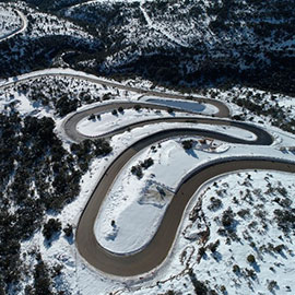 Colocan en Morella las últimas vigas de los viaductos de la nueva carretera N-232