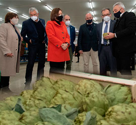 José Martí visita la cooperativa Benihort de Benicarló para pulsar el sentir del sector primario y trasladarle el apoyo de la Diputación