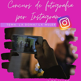 Concurso de fotografía a través de Instagram con motivo del Día de la Mujer, #biblioconcurs_dona