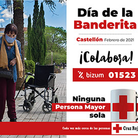 Cruz Roja Castellón lanza su primera banderita online a favor de las personas mayores
