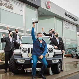 Comauto Sport recibe el galardón de FCA al mejor concesionario Jeep de 2.020 en España
