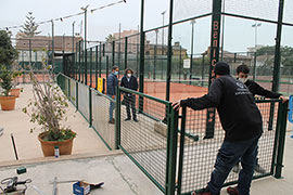 Benicàssim aprovecha el cierre del polideportivo para realizar una serie de mejoras