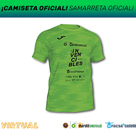 Invencibles, la camiseta oficial de Joma de Marató BP Castelló y 10k FACSA Castelló