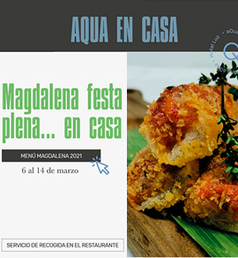 Menú especial Magdalena 2021 del restaurante aQua