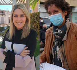 Carmina Ballester, alcaldesa de Onda y Marta Barrachina, alcaldesa de Vall d'Alba, candidatas a la presidencia provincial del Partido Popular de Castellón