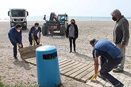 Benicàssim pone a punto las playas para Semana Santa