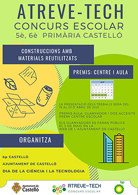 Castelló convoca el concurso escolar Atreve-tech por el Día Mundial de la Ciencia y la Tecnología