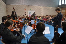 La Orquesta Juventudes Musicales de Castellón con los más jóvenes