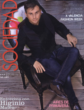 El diseñador Higinio Mateu portada de la revista Sociedad