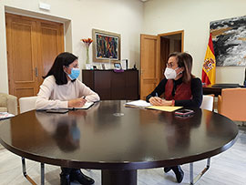 Soledad Ten recibe a la nueva Directora Territorial de Presidencia de la Generalitat Valenciana en Castelló Eva Redondo