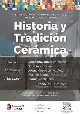 Visita guiada al Museo del Azulejo Manolo Safont, el sábado 22 de mayo