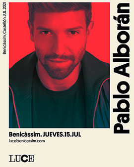 Pablo Alborán se incorpora al cartel del festival Luce Benicàssim