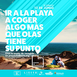 Benicàssim se une a la campaña de Libera para limpiar “basuraleza” en las playas. Próxima cita el 12 de junio