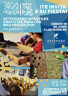 Actividades infantiles y presentación del festival veraniego Mar de Sons KIDS el 19 de junio en CC Estepark