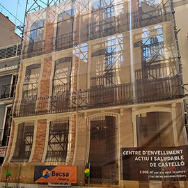 Castelló ultima los trabajos de derribo previos a la cimentación del nuevo Centro de Envejecimiento Activo y Saludable