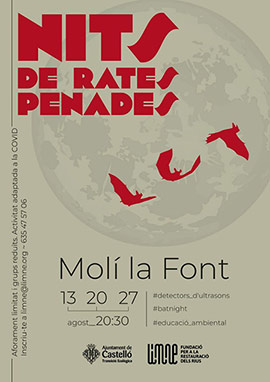Castelló organiza las Nits de Rates Penades en el Molí la Font con detectores de ultrasonidos