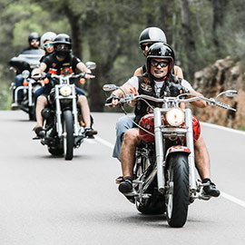 Desfile de Harley Davidson por Castelló