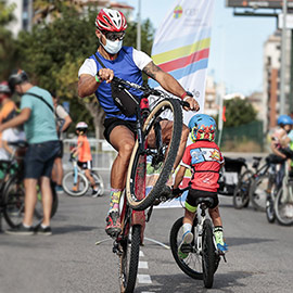 Marcha en bici de la Semana de la Movilidad en Castelló