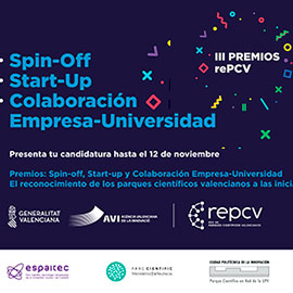 La Red de Parques Científicos Valencianos convoca la tercera edición de los Premios rePCV