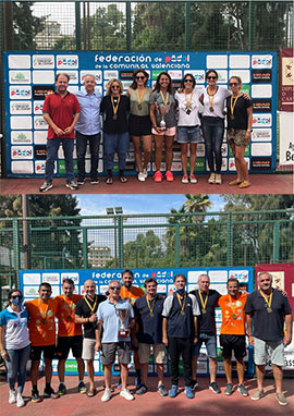 Club de Golf Costa de Azahar y Pádel Sedaví se proclaman campeones del autonómico de pádel