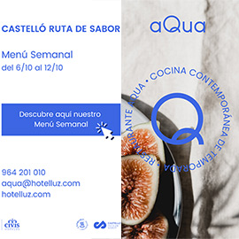 Nuevo menú Ruta de Sabor en aQua Restaurant del Hotel Luz de Castellón