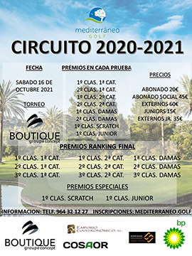 Circuito Mediterráneo Golf by Boutique Groupe Concept