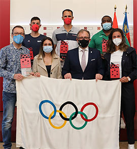 Recepción oficial al equipo de deportistas que ha representado a la provincia en Tokio 2020