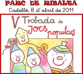 V Trobada de Jocs Populars el viernes 8 de abril en el Parque Ribalta