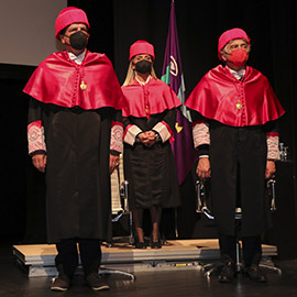 Stefano Zunarelli e Ignacio Arroyo, investidos doctor honoris causa por la UJI