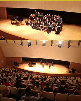 Estudiantado de la UJI muestra en el Palau de les Arts «Reina Sofía» un proyecto que incluye los ODS en la educación primaria a través de la música