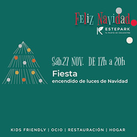 Fiesta de encendido de luces navideñas en Estepark