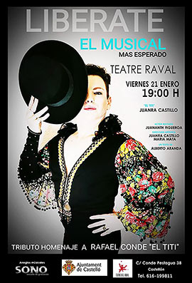 Homenaje tributo “Al Titi”  en el Teatro Raval con LIBÉRATE EL MUSICAL