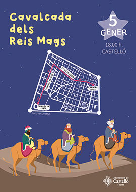 Castelló recupera la cabalgata de los Reyes Magos este año desde Cardona Vives al Palau de la Festa