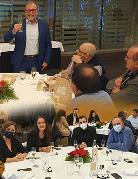 Cena de navidad de la Diputación con los medios de comunicación