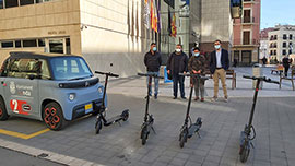 Onda adquiere un vehículo eléctrico y cuatro patinetes para favorecer la movilidad sostenible
