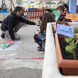 Castelló enseña en Eduquem en Verd las variedades de la huerta y una alimentación de proximidad y saludable