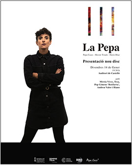 La Pepa aterriza el 14 de enero en el Auditori de Castelló con la presentación de su nuevo disco: ‘III’