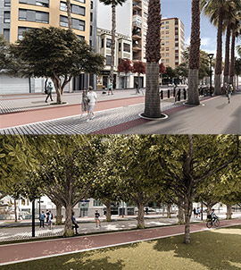 La avenida de Lidón de Castellon será en un gran eje para viandantes y un espacio de encuentro, de ocio saludable e impulso comercial