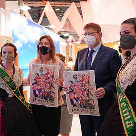 Visita a la gaiata de Castelló expuesta en Fitur