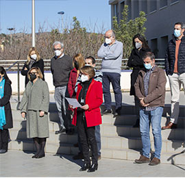 Concentración silenciosa en la UJI por una nueva víctima de la violencia machista en la Comunidad Valenciana