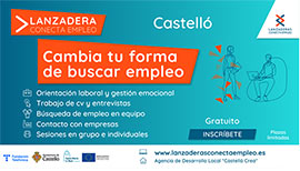 Últimos días para que personas en desempleo se apunten a la próxima Lanzadera Conecta Empleo de Castelló